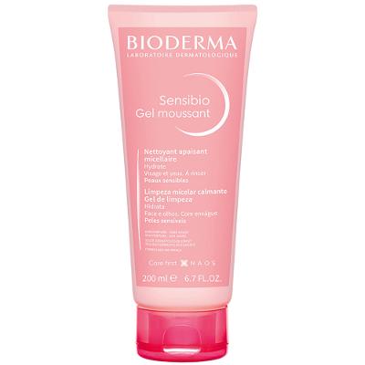 Gel de Limpeza Facial Micelar Calmante e Hidratante Bioderma - Sensibio Gel Moussant