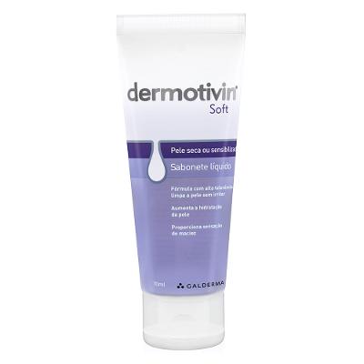 Sabonete Líquido Facial para Pele Seca ou Sensibilizada Dermotivin Soft