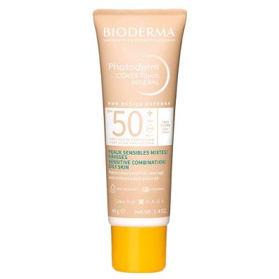Protetor Solar Facial Cobertura Total Bioderma Photoderm Cover Touch Mineral FPS 50+