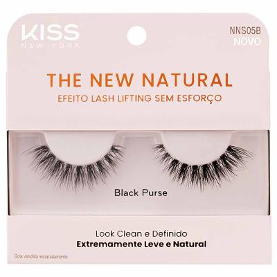 Cílios Postiços Kiss New York The New Natural Black Purse