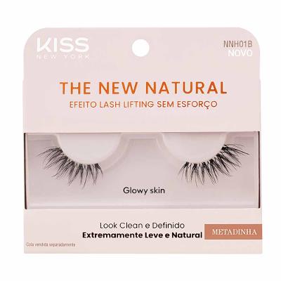 Cílios Postiços Kiss New York The New Natural Metadinha Glowy Skin