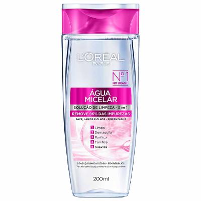 Água Micelar L'Oréal Paris Solução de Limpeza 5 em 1