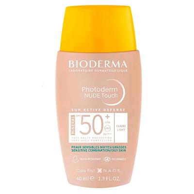 Protetor Solar com Cor Bioderma Photoderm Nude Touch Mineral FPS 50+