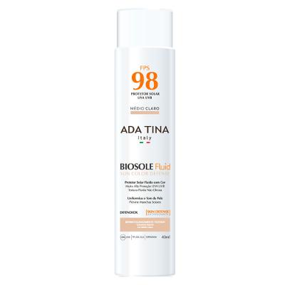 Protetor Solar Ada Tina Biosole Fluid Sun Color Defense FPS 98