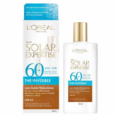 Protetor Solar com Cor L'oreal Paris - Solar Expertise The Invisible FPS60