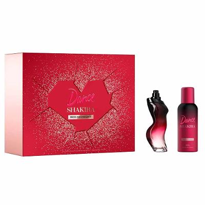 Shakira Dance Red Midnight Coffret Perfume Feminino EDT Desodorante Spray 24h