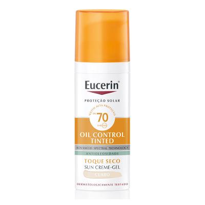 Eucerin Sun Oil Control Tinted Médio FPS70 Creme Facial