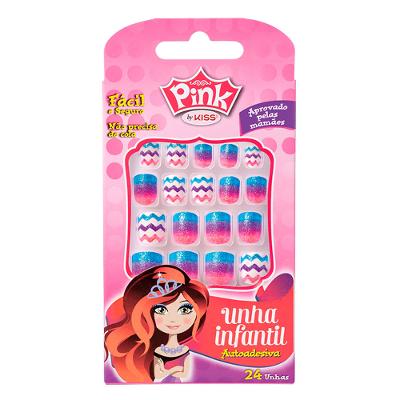 Unhas Postiças Infantis Kiss NY Rainbow