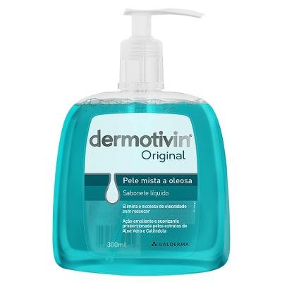 Sabonete Líquido Facial para Pele Mista a Oleosa Dermotivin Original