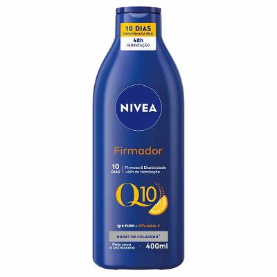 NIVEA Loção Hidratante Corporal Firmador Q10 + Vitamina C Pele Seca