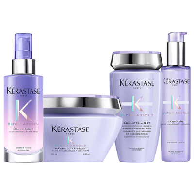 Kérastase Blond Absolu Kit - Shampoo + Máscara + Sérum Cicanuit + Sérum Capilar