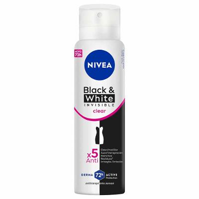 Desodorante Aerosol NIVEA Feminino - Deo Invisible for Black & White