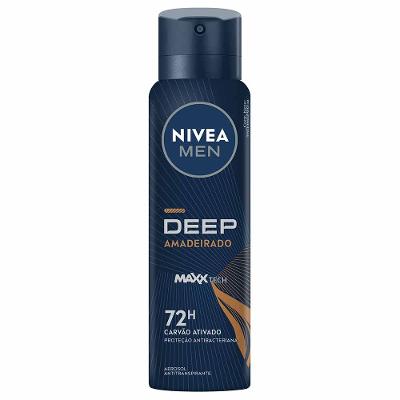 Desodorante Masculino Aerosol NIVEA MEN Deep Amadeirado