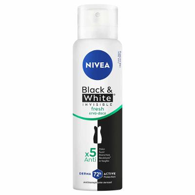 Desodorante Aerosol NIVEA Feminino - Invisible for Black & White Fresh