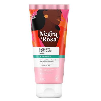 Sabonete Esfoliante Facial Negra Rosa Antioleosidade