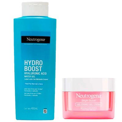 Neutrogena Kit - Hidratante Corporal Hydro Boost + Bright Boost Gel Creme