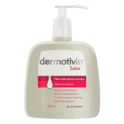 Sabonete Líquido Facial para Pele Muito Oleosa e Acneica Dermotivin Salix