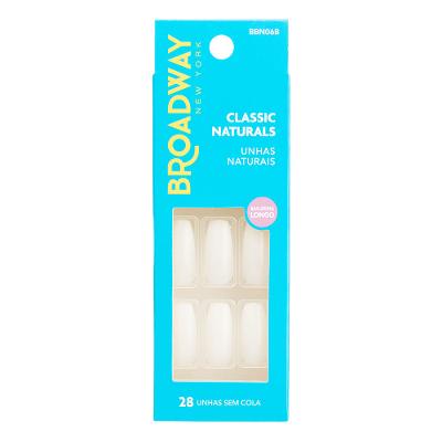 Unhas Naturais Kiss NY Broadway Bailarina Longo