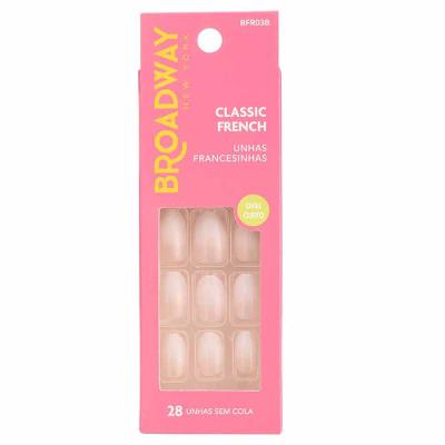 Unhas Francesinhas Kiss NY Broadway Oval Curto