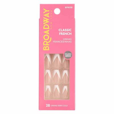 Unhas Francesinhas Kiss NY Kiss Broadway Bailarina Médio