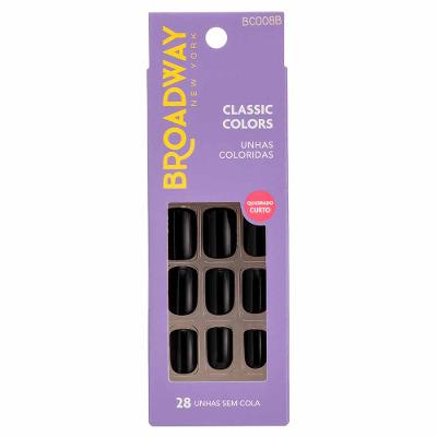 Unhas Coloridas Kiss NY Broadway Matcha Quadrado Curto