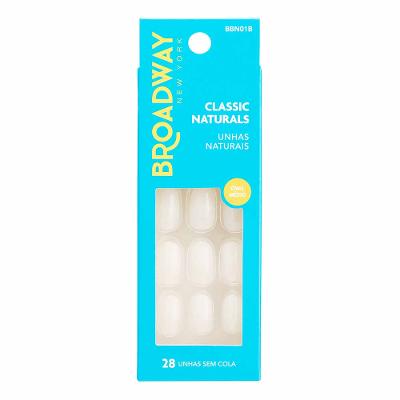 Unhas Naturais Kiss NY Broadway Oval Médio