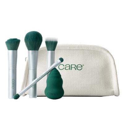 Care Natural Beauty Kit com 4 Pinceis + Esponja