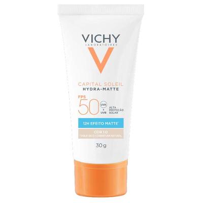 Protetor Solar Facial com Cor Vichy - Hydra-Matte FPS50
