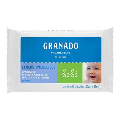 Lenços Umedecidos Bebê Lavanda Granado