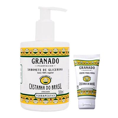 Granado Castanha do Brasil – Sabonete Líquido + Creme para Mãos Kit Presenteável