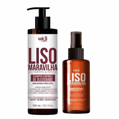 Widi Care Liso Maravilha Kit - Controle de Oleosidade Shampoo + Sérum