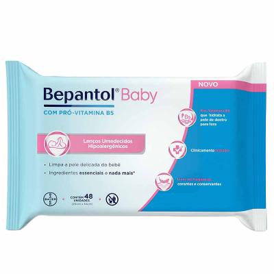 Lenços Umedecidos Bepantol Baby Lenços Umedecidos Hipoalergênicos