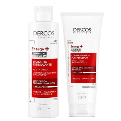 Vichy Dercos Kit – Shampoo Estimulante + Condicionador Energizante Antiqueda