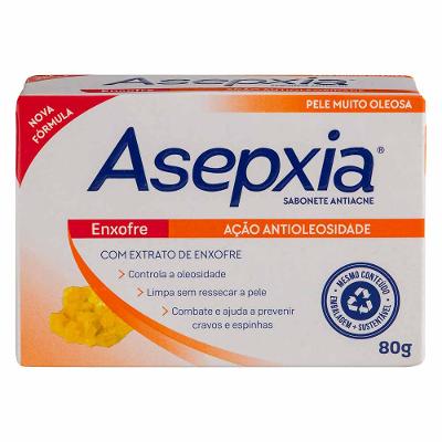 Asepxia Sabonete em Barra Enxofre Ação Anti Oleosidade