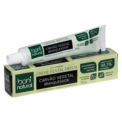 Creme Dental Boni Natural Menta & Carvão Vegetal