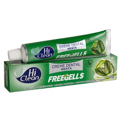 Creme Dental com Flúor Hi Clean Freegells Menta
