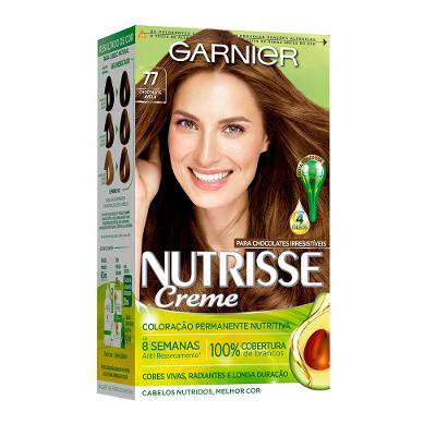 Coloração Nutrisse Garnier 77 Chocolate Avelã