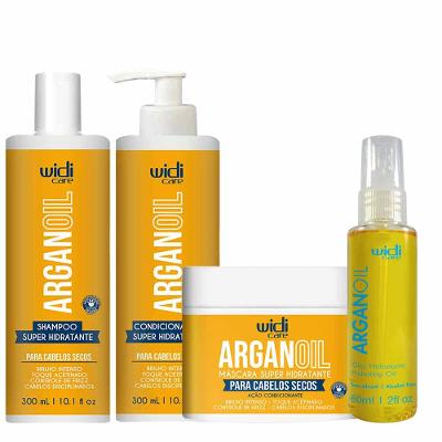 Widi Care Argan Oil Kit – Shampoo + Condicionador + Máscara + Óleo