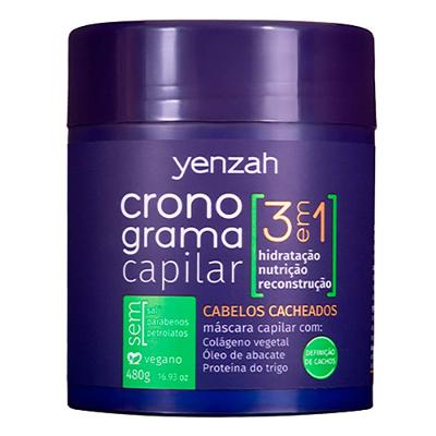 Yenzah Cronograma Capilar Cachos - Máscara Capilar para Cabelos Cacheados