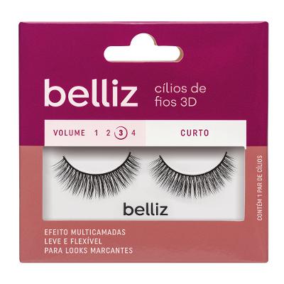 Cílios Postiços Belliz – Cílios de Fios 3D 201