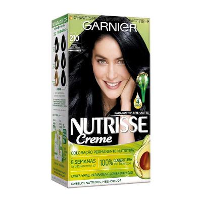 Coloração Nutrisse Garnier 210 Preto Jabuticaba