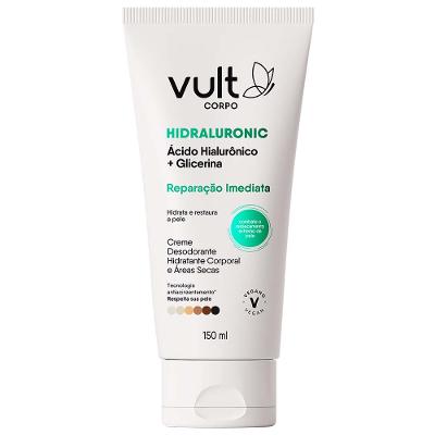 Creme Desodorante Hidratante Corporal Vult Hidraluronic para Áreas Secas Glicerina