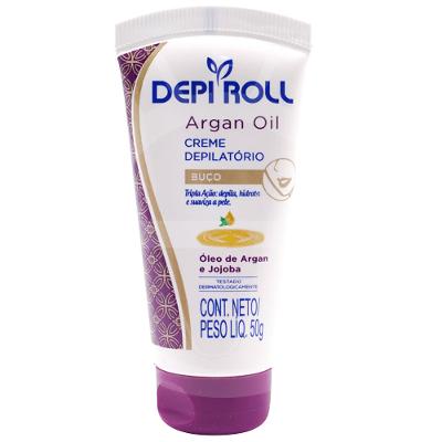 Creme Depilatório pra Buço DepiRoll – Creme Depilatório Óleo de Argan e Jojoba