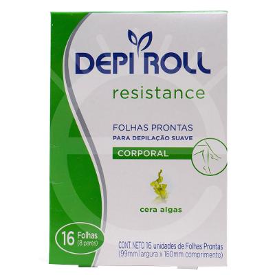 Folhas Depilatórias Corporais DepiRoll – Folhas Prontas Algas