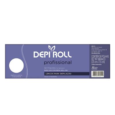 Lenços para Depilação DepiRoll – Lenços TNT Branco