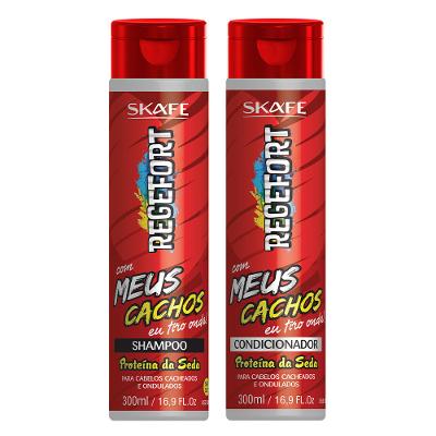 Skafe Regefort Com Meus Cachos Eu tiro Onda Kit – Shampoo e Condicionador