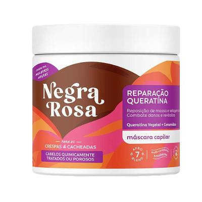 Negra Rosa Máscara Reconstrução de Queratina