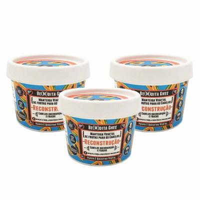 Lola Cosmetics Be(m)dita Ghee Papaya e Queratina Vegetal Kit - Máscara de Reconstrução Com 3 Unidades