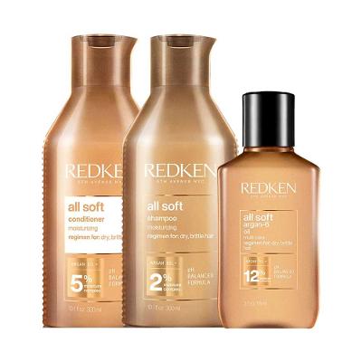Hidratante Redken All Soft Kit – Shampoo + Condicionador + Óleo