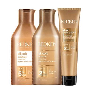 Redken All Soft Kit – Shampoo + Condicionador + Leave – In